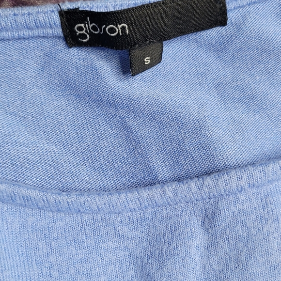 NWOT Gibson Look Blue Knotted Blouse Small - Picture 4 of 4